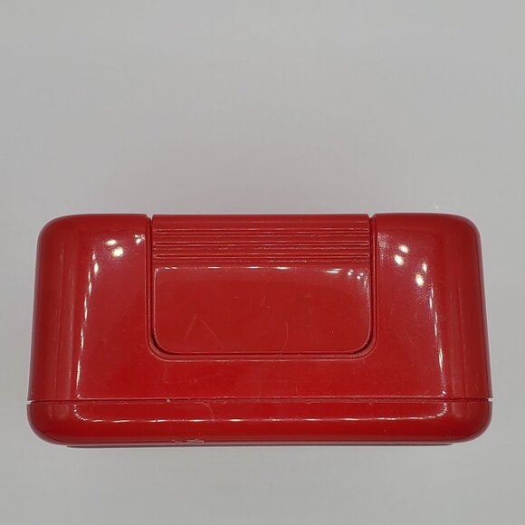 Vintage Lorus Disney Mickey Mouse Alarm Clock Quartz Red Square - Not Working! - Picture 6 of 7